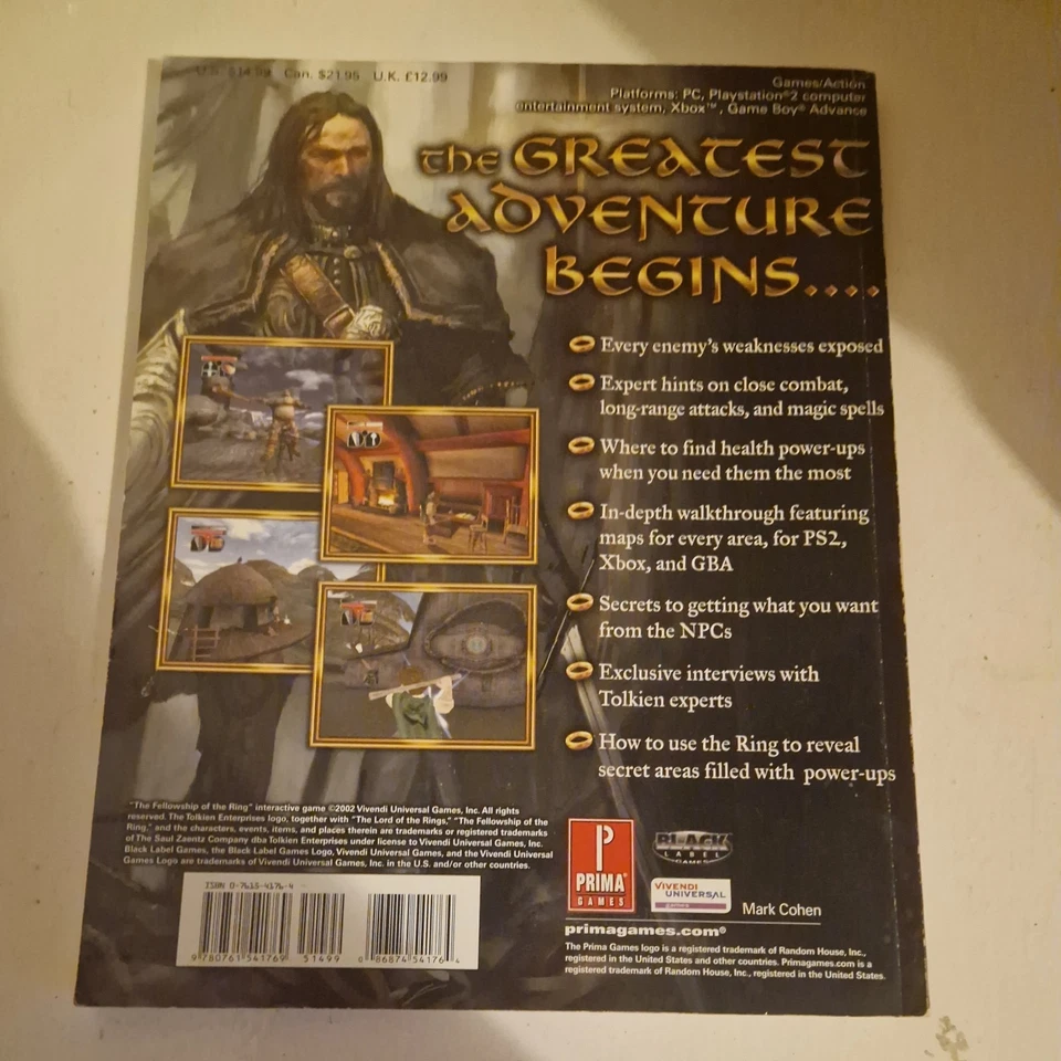 The  Lord of the Rings - The Fellowship of the Rings Strategy Guide For PS2 Xbox - Image 4 of 4