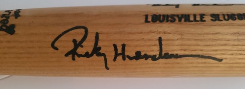 Rickey Henderson Signed Louisville Slugger T141 Autographed Bat - Picture 4 of 4