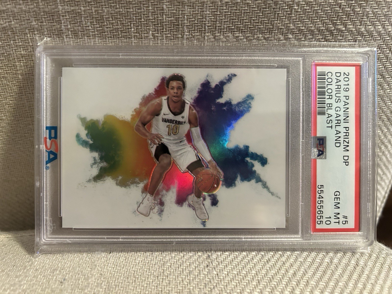 2019 Panini Prizm DP Darius Garland Color Blast #5 PSA 10