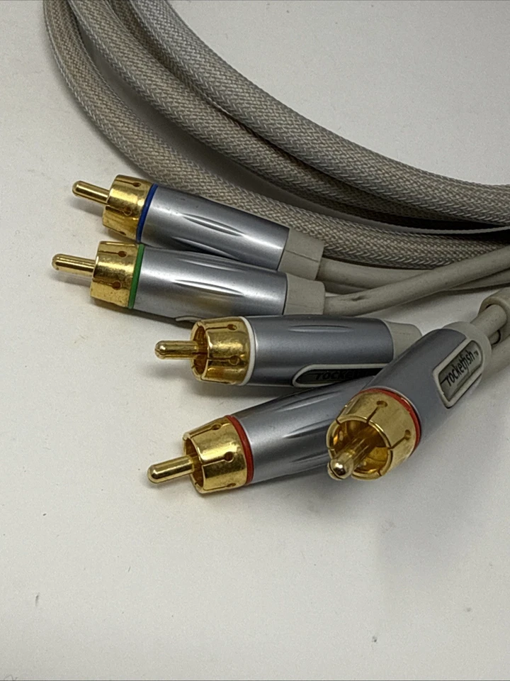 Rocketfish Gaming Component Video/Stereo Audio Cable Cord For Wii U 8ft Gray - Image 4 of 4