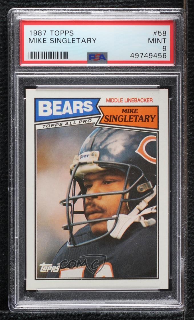 1987 Topps Mike Singletary #58 PSA 9 MINT HOF 0nr3