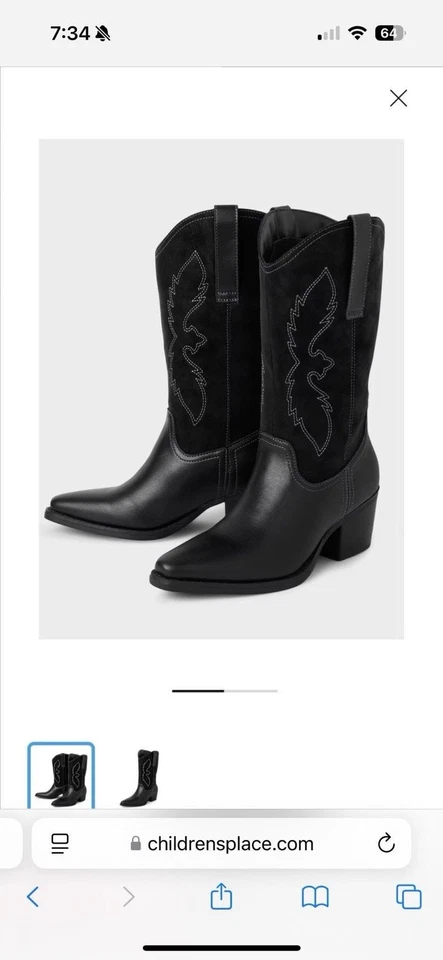 Botas de vaquero Sugar & Jade talla 5 para niñas grandes Foto 2 de 3