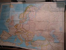 HISTORY OF EUROPE MAP+ EUROPE POLITICAL MAP National Geographic December 1983