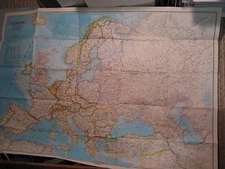 HISTORY OF EUROPE MAP+ EUROPE POLITICAL MAP National Geographic December 1983 