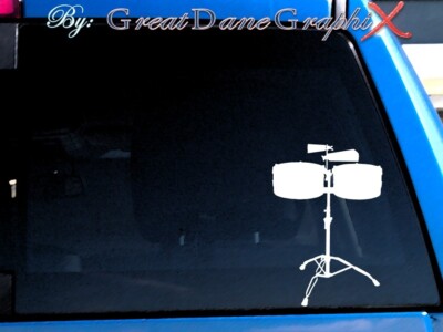 Drums #1- Vinyl Decal Sticker -Color Choice -HIGH QUALITY