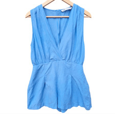 Zara -786 Women's Sleeveless Light Blue Romper Large