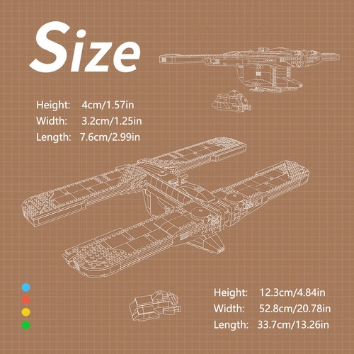 MOC: Elegantly Designed Transport Heavy Ship with Cockpit 698 Pieces DIY - Picture 7 of 7
