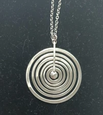 Tapio Wirkkala Necklace Silvermoon Vintage Design Finland Goldcenter Silver 925