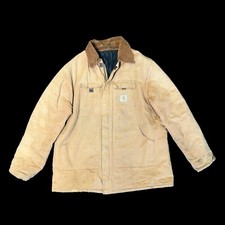 Vintage Carhartt C26 CHT  Duck Canvas  Corduroy Collar Jacket 1990  s XXL / 2XL
