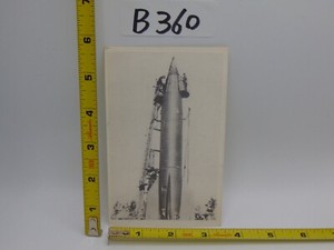 Vintage Photo Postcard V-2 Rocket Missiles German WWII By Space Unit 1978