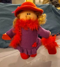 Red Hat Society Lady Plush Standing Decor