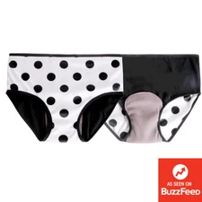 Menstrual Period Panties Leakproof Briefs Protective Underwear Easy Clean - Polk