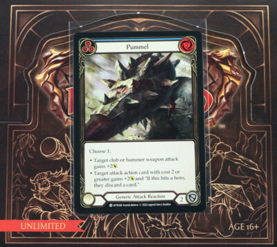 Pummel RF 3枚 flesh and blood fab Flesh And Blood Pummel Promo