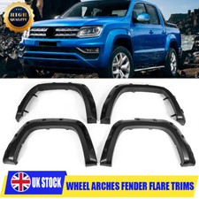 FOR VW AMAROK 2010-20 BLACK WIDE FRONT REAR WHEEL ARCHES FENDER FLARES BODY KIT