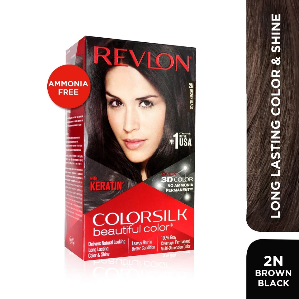 Revlon Colorsilk Beautiful Color, Permanent Haarfarbe mit Keratin, 40ml + 40ml - Bild 2 von 4