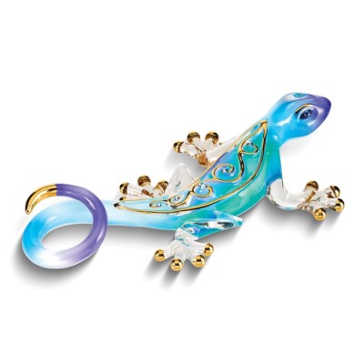Desert Jewel Gecko Glass Figurine