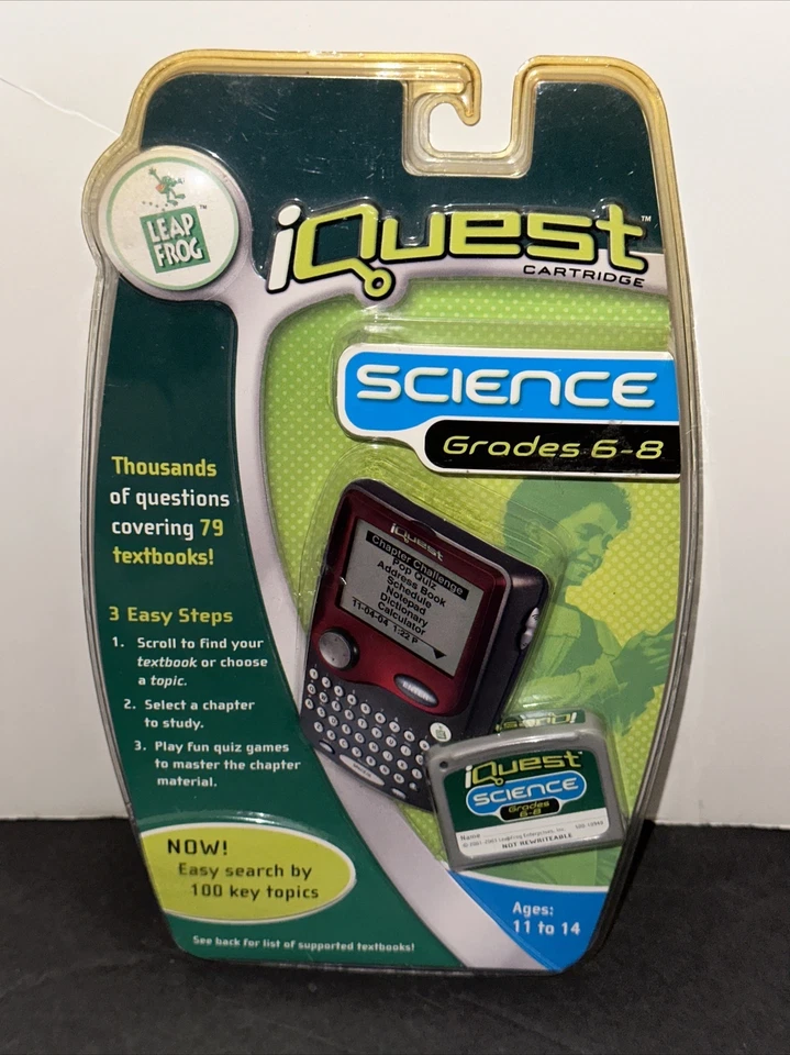 QUANTUM LEAP iQuest Cartridges Grades 6-8 Science (NEW SEALED) A50 - Image 2 of 4