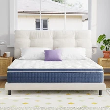 Hybrid Mattress Memory Foam Queen King 12/14 in Edge Support Silence Pocket Coil