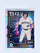 2025 Bowman Top Scouts 100 Cooper Pratt #64 BTP-64 Milwaukee Brewers