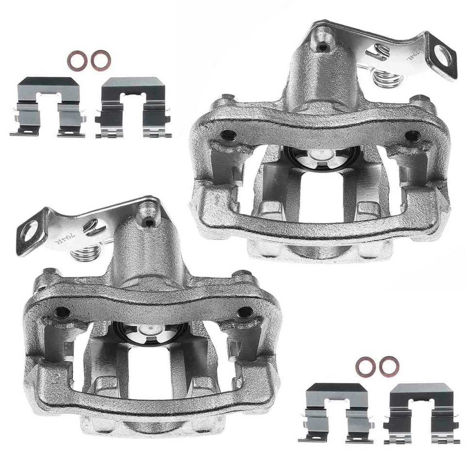 Par de pinzas de freno de disco traseras con soporte para Kia Rio 2012 2013 2014 2015-2017 Foto 2 de 4