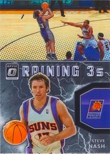 Steve Nash 2021-22 Optic Basketball Raining 3s Insert Card #16 Phoenix Suns