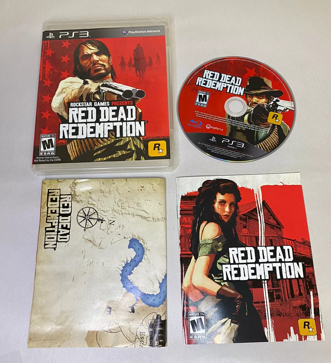 🔥Red Dead Redemption Sony Playstation 3 CIB- video game with Manual and  Map🔥🔥