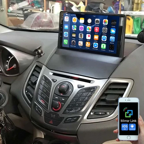 Für Ford Fiesta 2009-2014 Autoradio 64G Android 13 Nav GPS WIFI FM RDS Bluetooth - Picture 1 of 19
