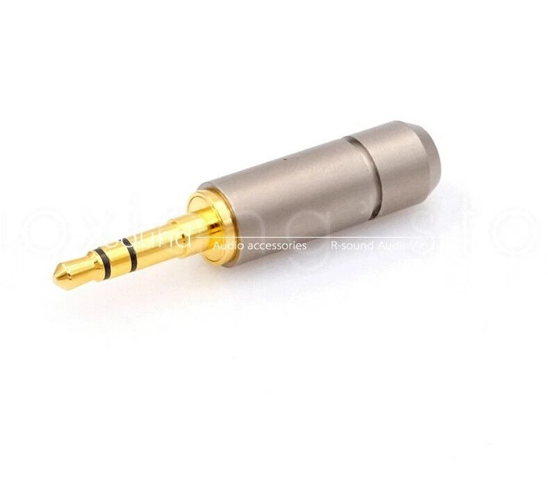 1PC Bispa 3.5mm 3 pole stereo headphone plug Upgrade cord Record