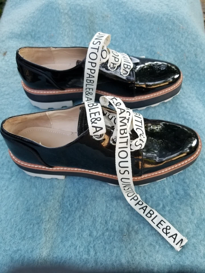 Zara неудержимый и амбициозный супер блестящее платье кроссовки - Изображение 3 из 4