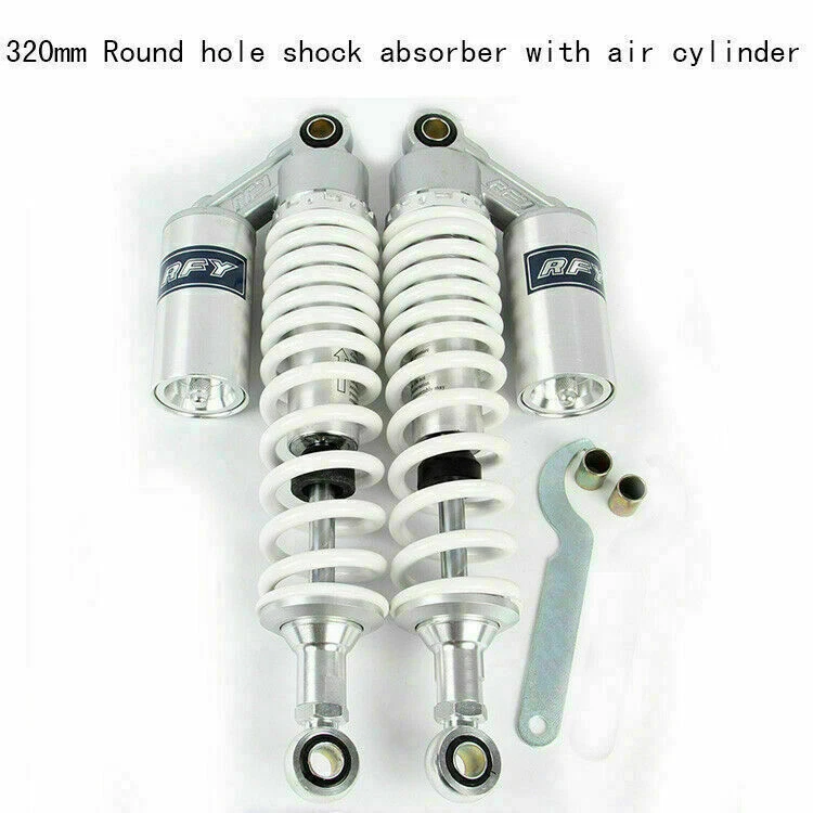 12.5" 320mm Motorcycle Rear Air Shock Absorber Suspension fit Honda BMW Yamaha - Image 2 of 4