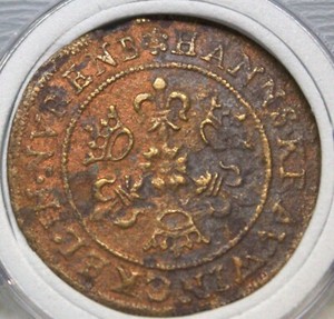Germany Nuremburg 1586 - 1635 Rose Orb Counter Token    Hans Krauwincky II   -04