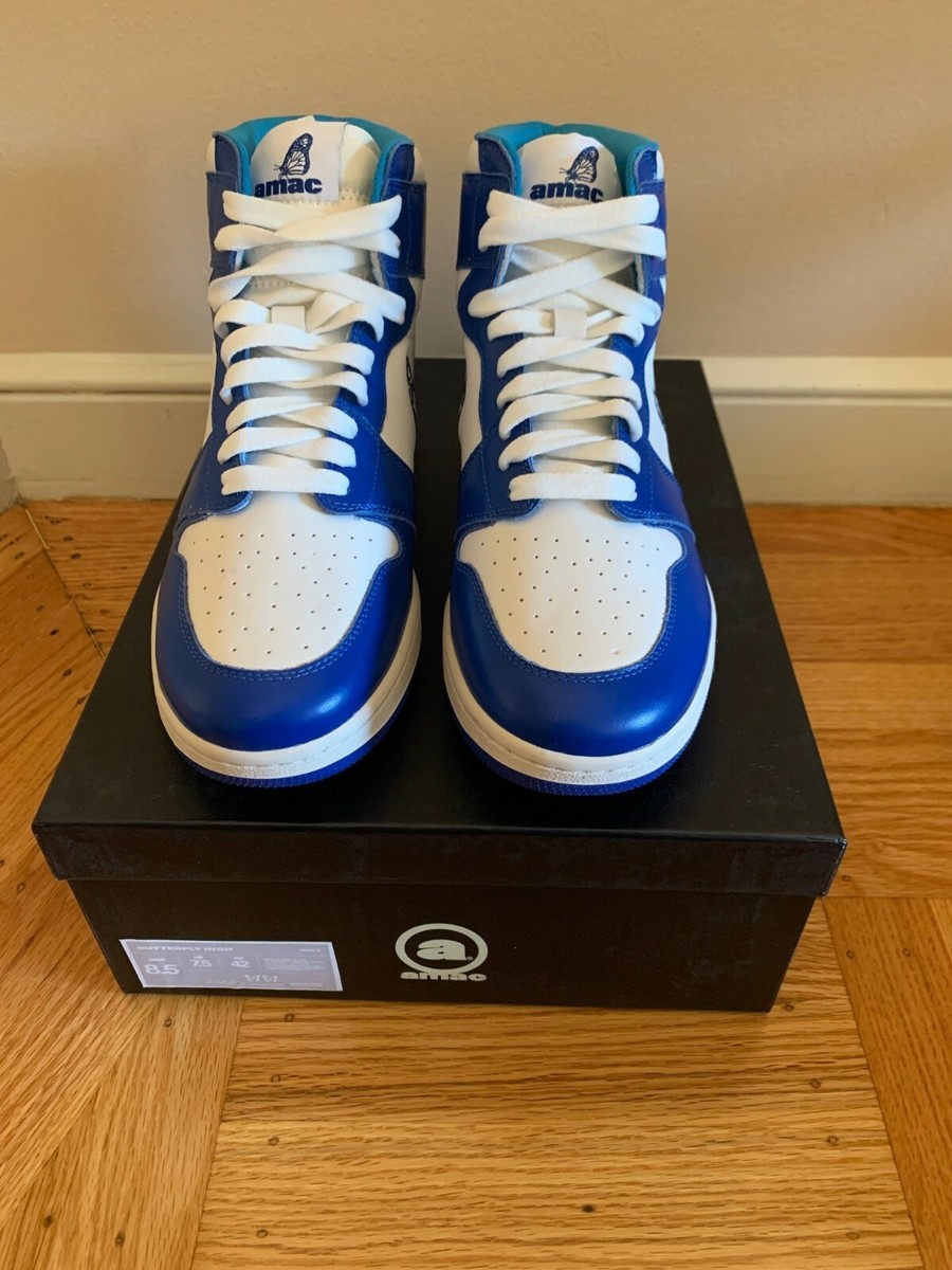 Brand New AMAC Customs Air Butterfly Collegiate Blue Sz. 8.5 Air 