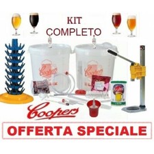 KIT DI FERMENTAZIONE BIRRA COOPERS+MALTO X 23-46LT+2 FERMENTATORI COMPLETO