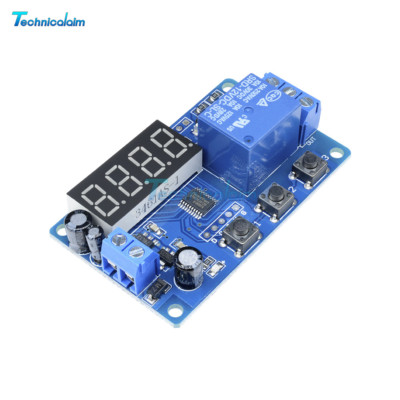 DC12V LED Display Digital Delay Timer Control Switch Relay Module PLC Automation