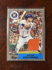2022 Topps Series 2 Alex Bregman 1987 35th Anniversary Jersey Relic Black #/199