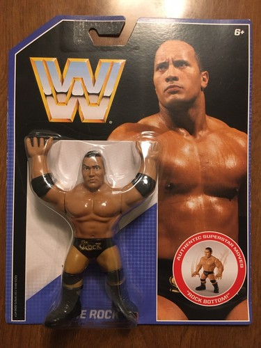 New Sealed WWE Mattel Retro Series 2 The Rock Wres...