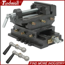 4" Cross Drill Press Vise X-Y Clamp Heavy Duty Machine Slide Metal Milling 2 Way
