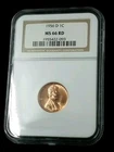 1956 D  1C Lincoln Wheat Cent NGC MS 66 RD #2624