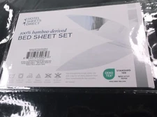 4 Piece Bed Sheet Set King Size 100% Bamboo- Derived  Sheets Set  New
