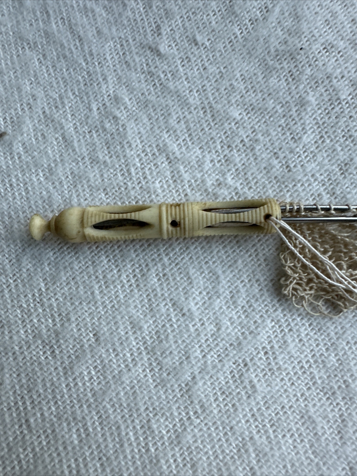 Antique Knitting Needle Guards Carved Victorian W/2 Needle Guards Mid 19th Centu eBay