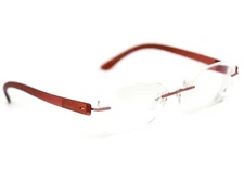 Silhouette Eyeglasses 7608 40 6053 Red Rimless Frame Austria 50[]17 135