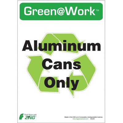 ZING 0028S Recycling Adhesive Sign,7x10in,PK5 5JMY5