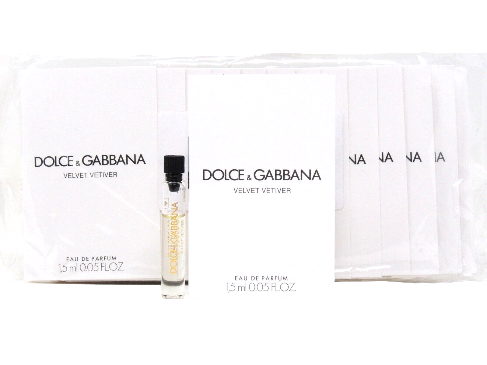 D&G DOLCE & GABBANA VELVET VETIVER EDP 1.5ml x 12 COLOGNE PERFUME