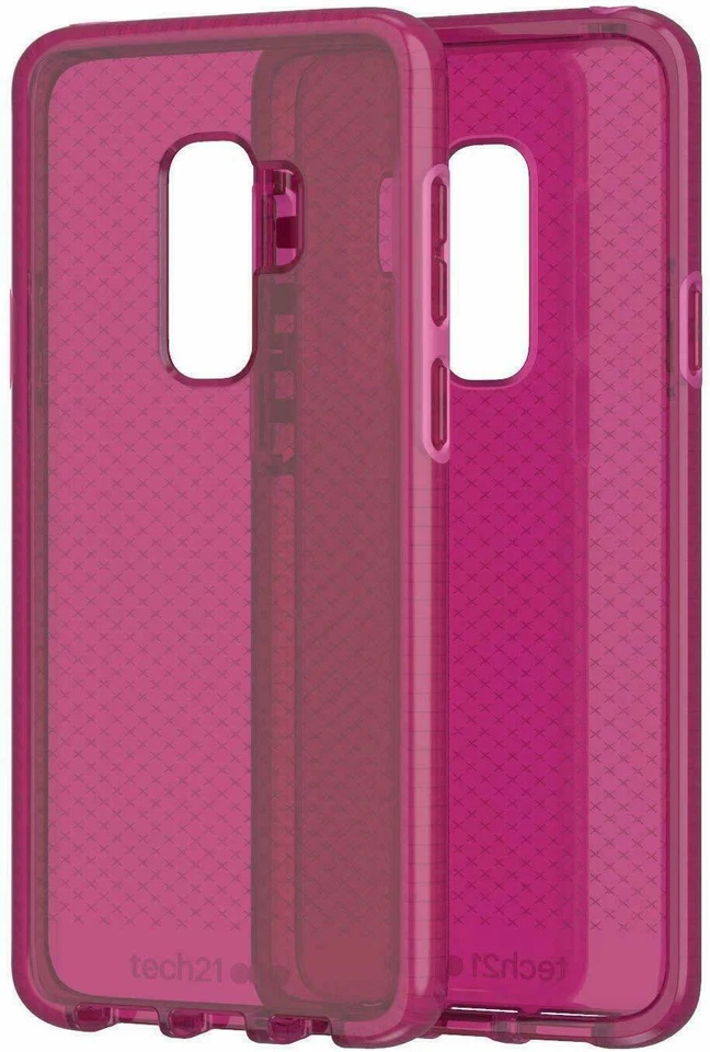 Funda Flexible Silicona Tech21 Evo Check para Samsung Galaxy S9 - Rosa Fucsia Foto 4 de 4