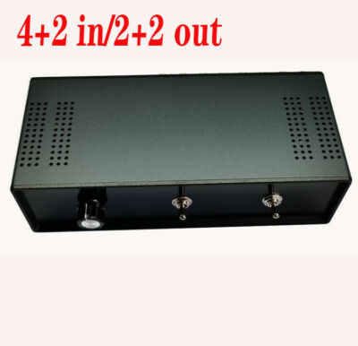 NEW 4+2 in 2+2 out (audio source + amplifier + speaker) multi-function switcher