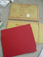 Lot of 2 Vintage Model Hobbies HO Scale Building Paper Red Shingles NIP