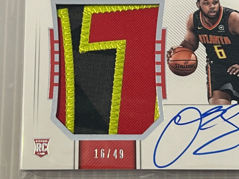 2018-19 Panini National Treasures Omari Spellman Rookie Patch Auto /49 No.101 - Image 2 of 4