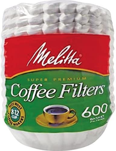 (63113) Super Premium 8-12 Cup Basket Coffee Filters, White, 600 Count - Picture 1 of 12