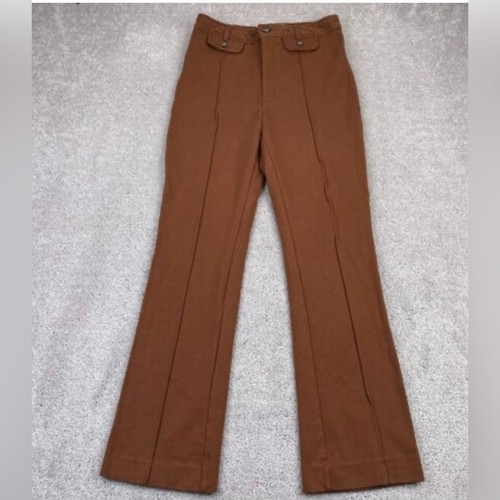 Everlane brown high waisted, pointe, stretchy trouser pant, SZ 8 career