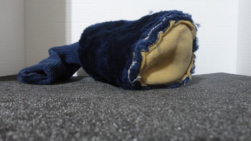 #3 Golf Club Driver Head Cover Fuzzy Plush Navy Blue Headcover Sock 16" long - Picture 3 of 3